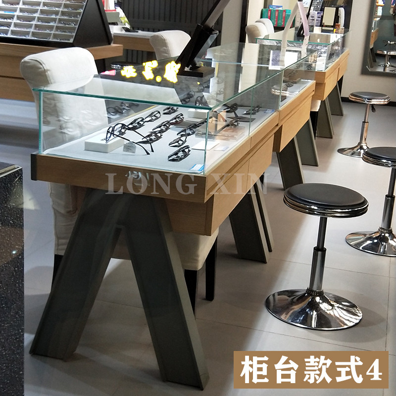 Glasses counter display cabinet Paint-free ecological board Glasses display counter Glasses shop shelf Paint Nakajima display cabinet