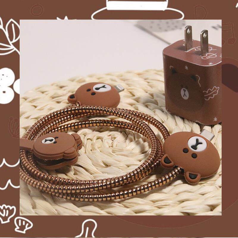 Apple iPhone12 data line 13 protective sleeve suitable for 11pro official web 20w 18w charger headphones wrap