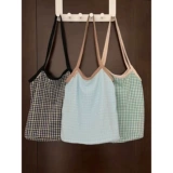 Летняя ретро вместительная и большая сумка на одно плечо, шоппер, 2023