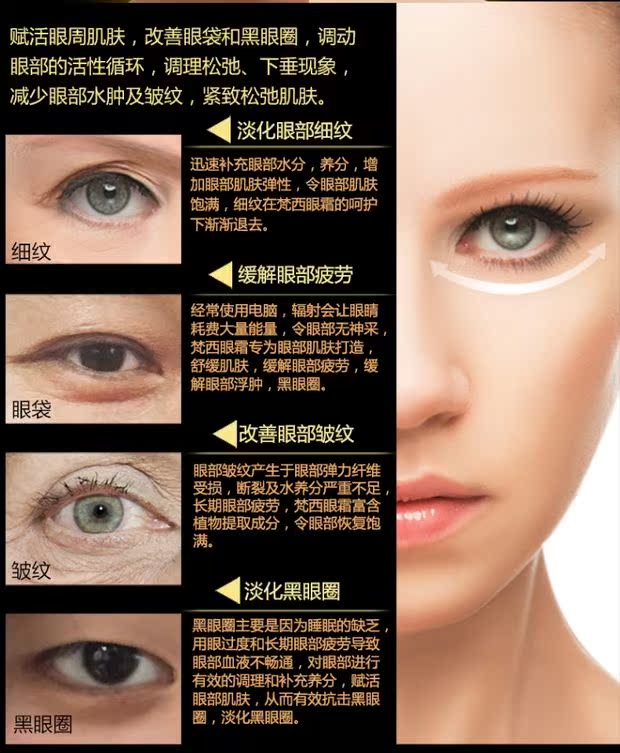 Fanxi để quầng thâm mắt kem mắt túi khô dòng chống nhăn chăm sóc mắt làm mờ nếp nhăn giữ ẩm kem mắt nào tốt