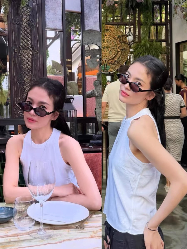 Song Hye Kyo's Same Style White Cotton Plain Tank I-Shaped Vest Women's Slim and Versatile Bottoming Sleeveless Outer T-Shirt Song Hye Kyo's Same Style White Cotton Plain Tank I-Shaped Vest Women's Slim and Versatile Bottoming Sleeveless Outer T-Shirt