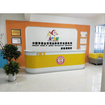 China Dream Front desk Reception desk Golden microphone Education chain institution training Bar Information desk Office desk