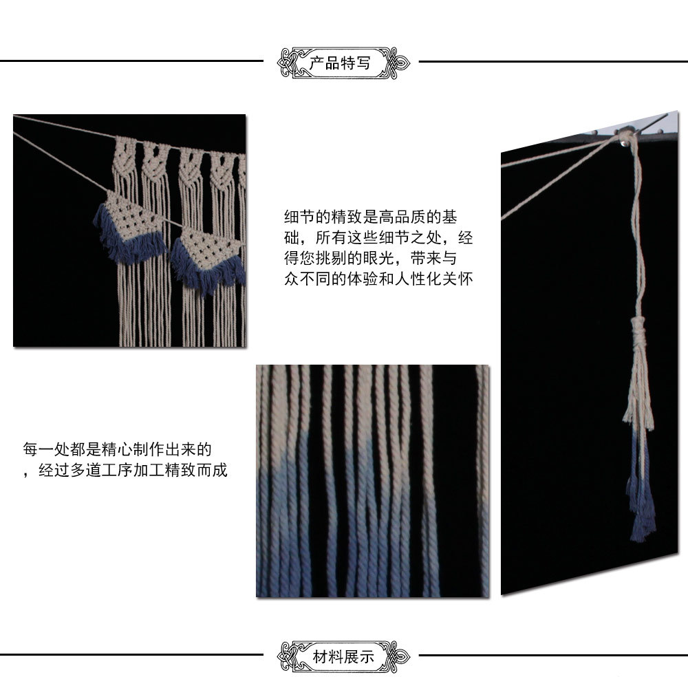 Mới handmade rèm tấm thảm phong cách phóng túng trang trí mặt dây chuyền nền - Tapestry thảm treo tường phòng ngủ
