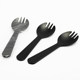 Aibaile disposable spoon thickened plastic stirring spoon long handle cake ice cream dessert spoon individually packaged