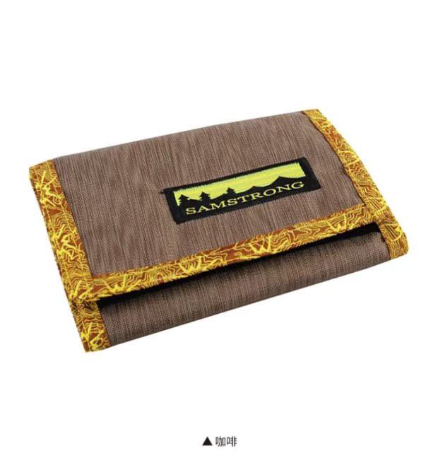 SAMSTRONG / Núi linh sam Trung Quốc thể thao ngoài trời mẫu thời trang giản dị viền ví ba lần ví A0070 - Ví / chủ thẻ ví vans
