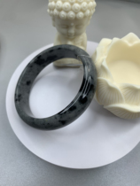 Lantian jade solid color ink jade bracelet