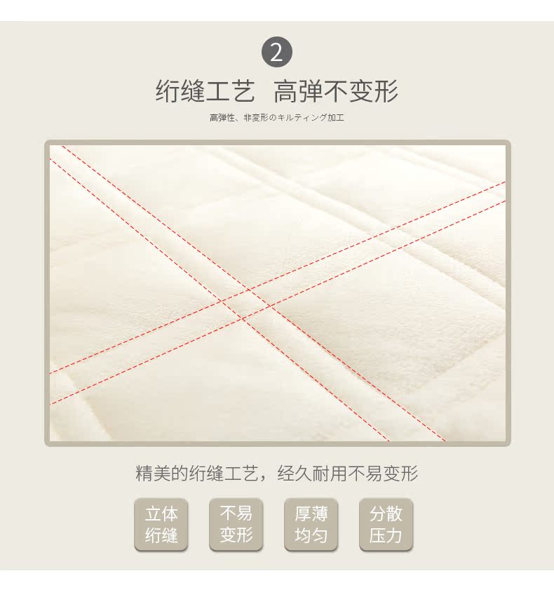 Nhật Levin luật nhung ấm áp mùa thu và mùa đông ẩm hấp thụ nấm mốc bằng chứng nệm pad đôi nệm cho con bú giường - Nệm nệm đơn