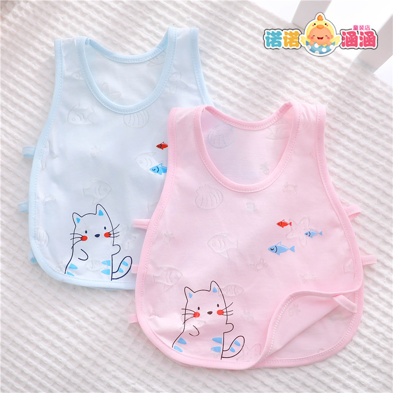 Baby vest waistcoat for baby pure cotton Breathable Small Harnesses Newborn Summer Thin care Biwa hurdles blouses
