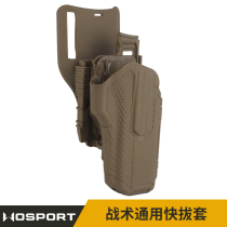 WoSporT tactical universal pistol nylon quick release holster equipped with QLS quick release system base compatible