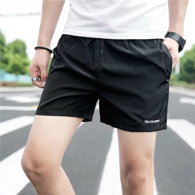 Summer Thin Ultra-Short Shorts Korean Style Slim Fit Three-Quarter Pants for Men and Women Solid Color Casual Rolled Hem 3-Quarter Suit Shorts