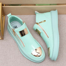 High-Help Skate Shoes Mens Tide Shoes In Super Fire Han Shoes Mens Martin Boots Blue Casual Shoes