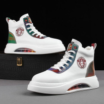 European station Medusa Tide casual leather shoes high-gang shoes mens spring and autumn season increase Martin boots mens shoes