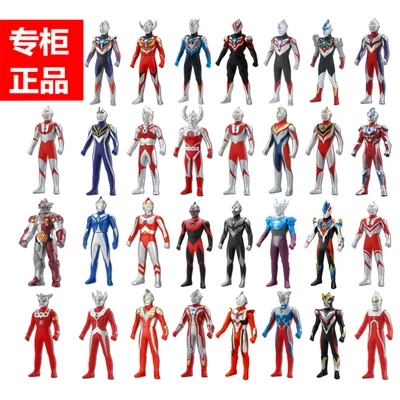 Bandai, Ultra, Ultraman Tiga из эластичной резины, кукла, игрушка
