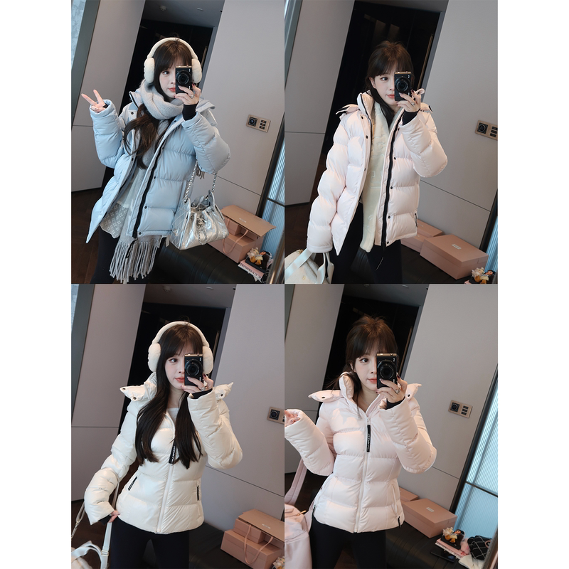 Yoululu Polish Koruda 95 White Goose down Waist-Cinching Six-Panel down Jacket for Women, Autumn and Winter Short Slim-Fit Hooded Coat Yoululu Polish Koruda 95 White Goose down Waist-Cinching Six-Panel down Jacket for Women, Autumn and Winter Short Slim-Fit Hooded Coat