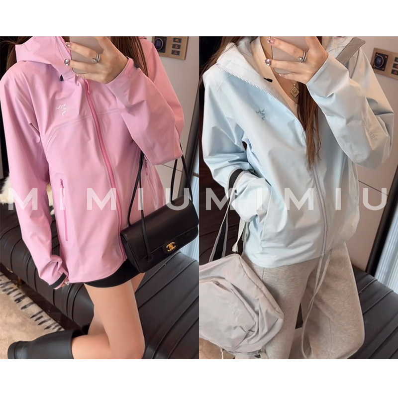 Yoululu Simple Slim-Fit Hooded Windbreaker for Women, 2026 Summer New Thin Casual Jacket Yoululu Simple Slim-Fit Hooded Windbreaker for Women, 2026 Summer New Thin Casual Jacket