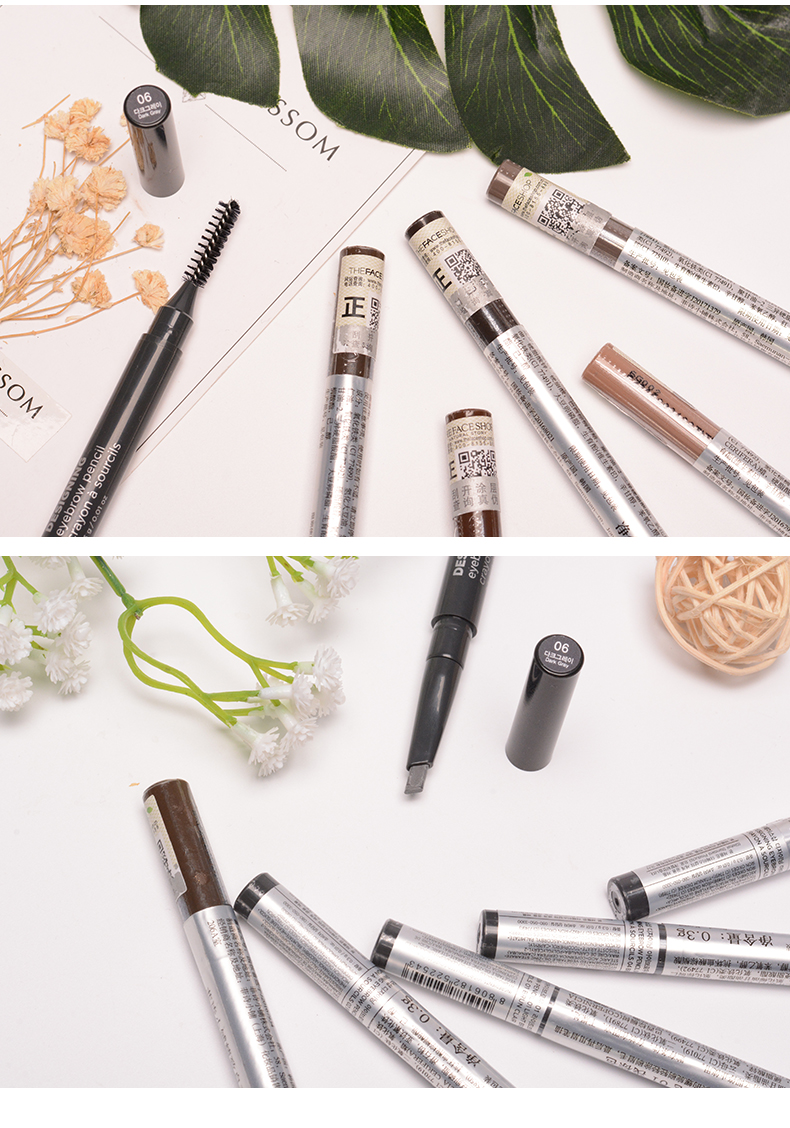 The Face Shop / Fisher thơ shop tinh tế tự động bút chì lông mày người mới bắt đầu từ lông mày không thấm nước và mồ hôi - Bút chì lông mày / Bột / Stick chì xé kẻ mày