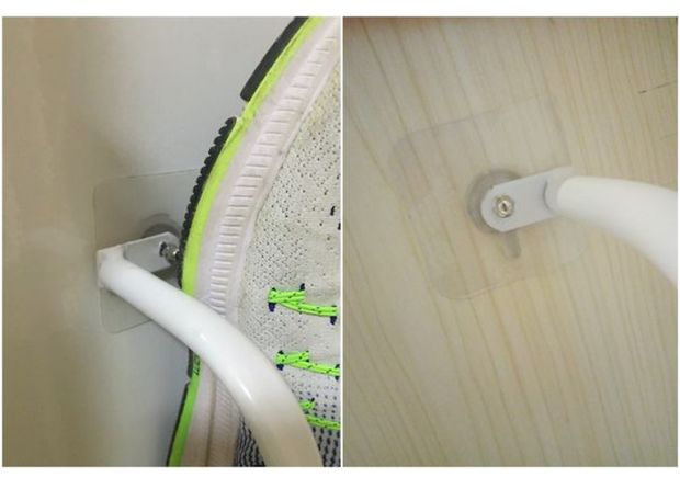 Kệ giày đơn giản treo tường nhà vệ sinh cống dép cửa tường treo phòng tắm cửa phòng tắm căn hộ nhỏ giá lưu trữ - Kệ kệ đẹp