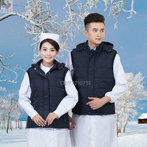 New doctor down jacket vest nurse cotton jacket 120 first aid down small jacket emergency duty suit thickening
