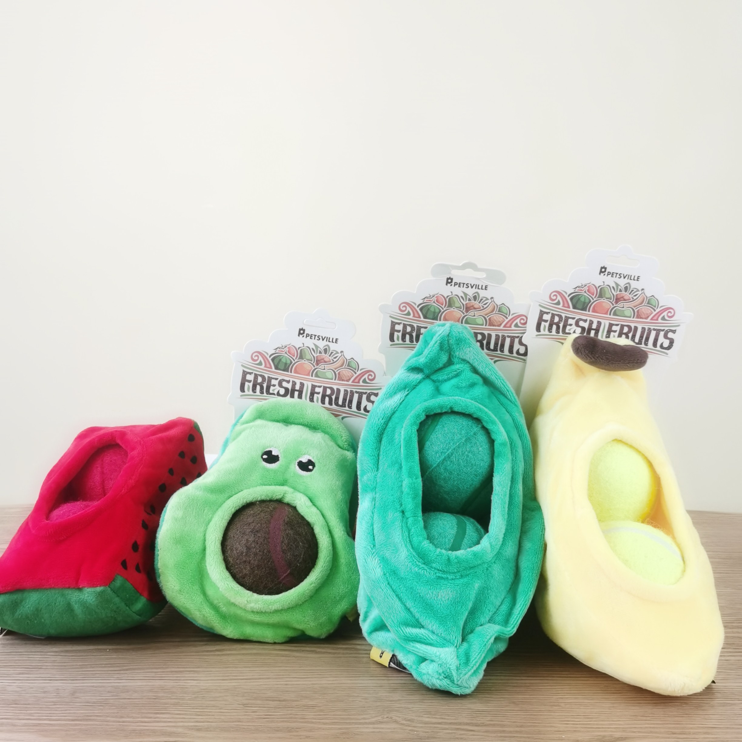 Sera pet sound paper ball Fruit and vegetables modeling dog toys Sound bite-resistant boredom Medium and large dog side shepherd toys