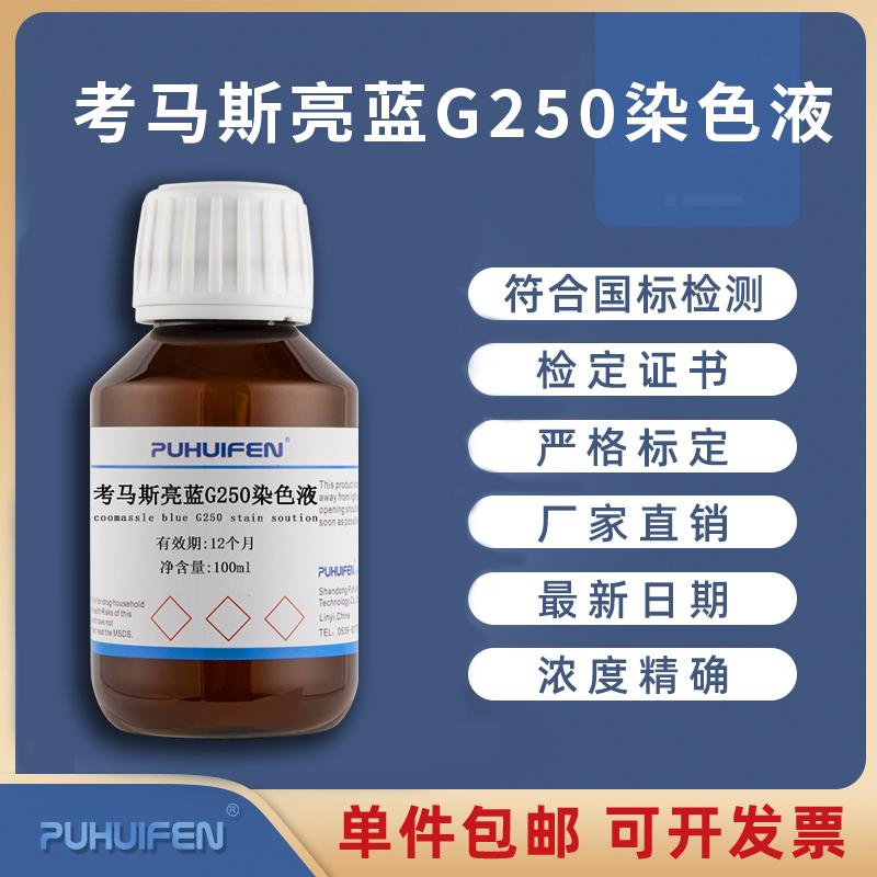 考马斯亮蓝试剂盒快速染色液G250染色液脱色液即用型