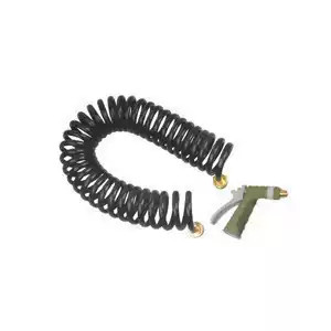 7 5 m spring tube zinc alloy water gun set set for garden tools