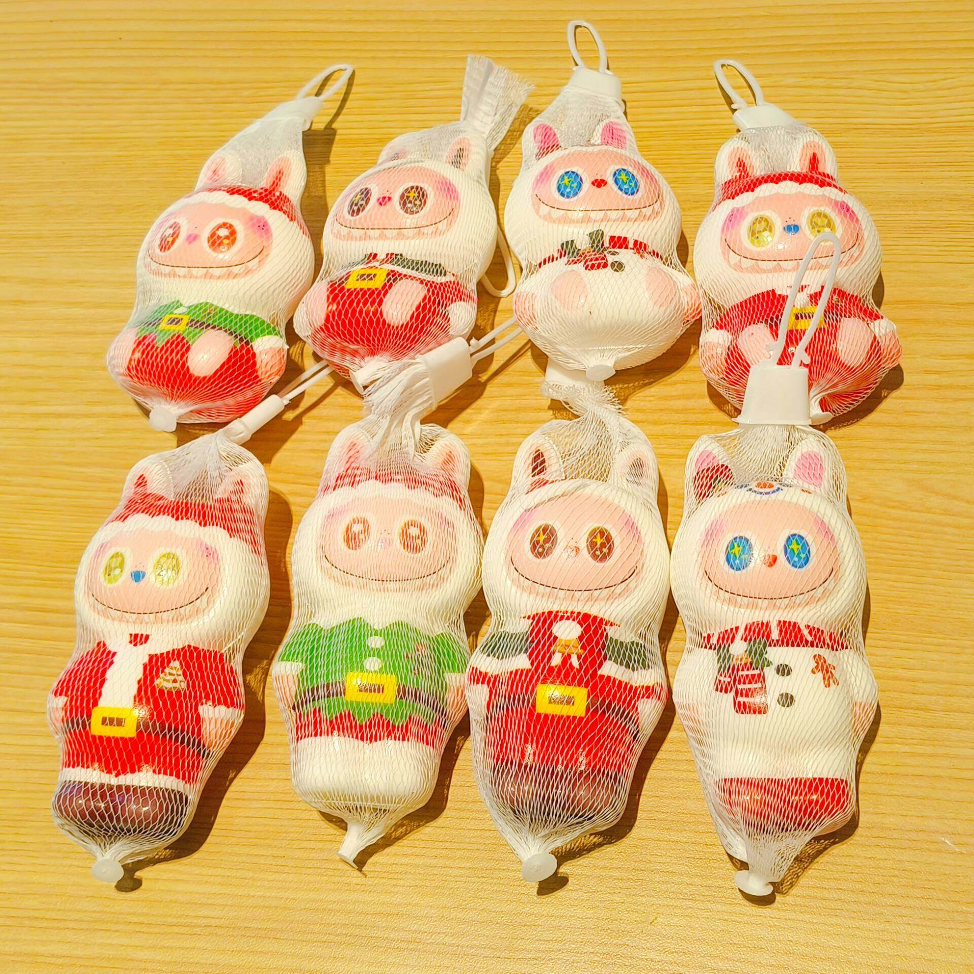 Cute Christmas Labubu Stress Relief Squishy Toy, Stress Relief Doll, Stress Relief Toy, Children's Class Gift Prize