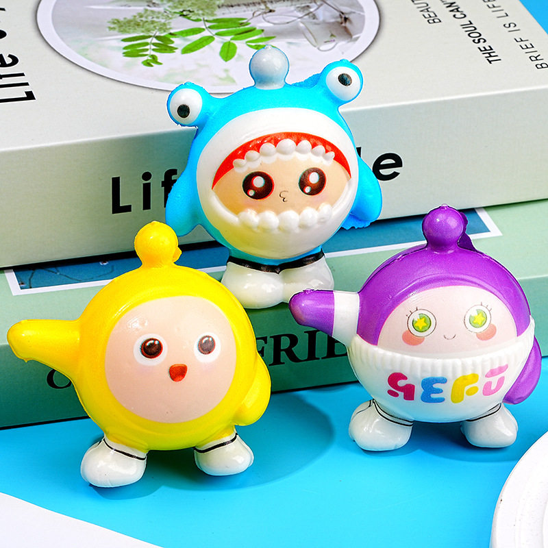 Creative Children's Prizes, Small Gifts, Kindergarten Rewards, Egg-Themed Party Squishy Toys, Birthday Gifts for the Whole Class