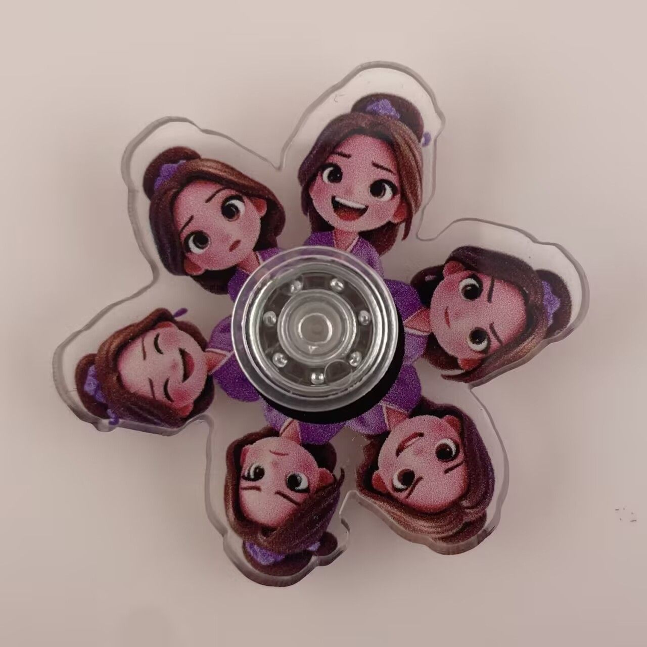New Nezha Ao Bing Spinning Top Stress Relief Toy Children's Fidget Spinner Decompression Small Toy Classroom Prizes