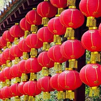 New Year lantern dancing winter melon lantern Korean palace lantern lantern farm restaurant lantern decoration festival scene