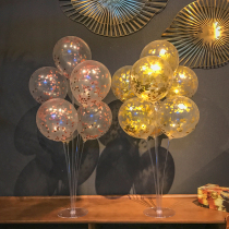 Shake sound net red transparent sequin balloon white transparent balloon birthday wedding mall opening scene decorative balloon