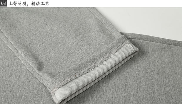Mùa xuân và mùa thu quần thể thao nam quần cotton giản dị mùa đông cộng với nhung trẻ thẳng quần lỏng chạy quần quần nam đẹp