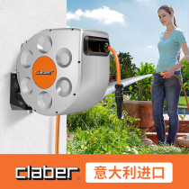 Jiaba automatic recycling water pipe car telescopic watering flower storage rack garden watering water gun set pipe reel