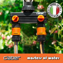 Italy claber imported one-in-two-out water separator Washing machine faucet shunt three-way valve switch