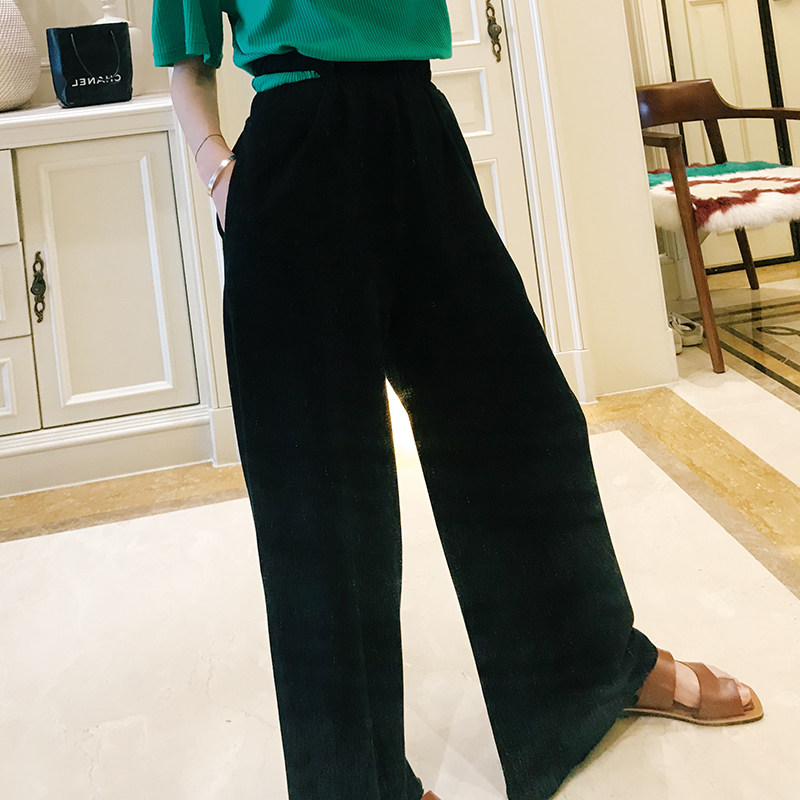 Vimas ■ Spot new high waist casual long pants comfortable port loose broad leg pants woman