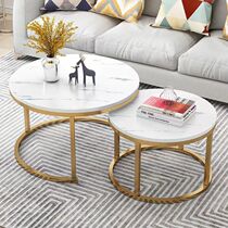 The coffee table is about the small round table living room with a multi-functional combination of modern small-scale households