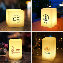 Bar table lamp charging creative personality restaurant clean bar number Werewolf script killing atmosphere night light