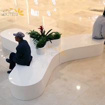 Shopping mall seat FRP leisure chair shopping center public rest chair outdoor square bench landscape seat