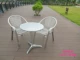 Bàn ban công inox ghế bàn cà phê ba bộ năm bộ phòng khách ngoài trời giải trí kết hợp nội thất ghế nhôm đặc biệt - Bàn ghế ngoài trời / sân