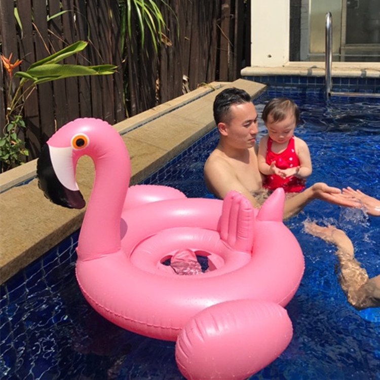 Bé bơi vòng ghế trẻ em flamingo xe bé dù để che nắng bơi ghế dày nách vòng phao cứu sinh phao đeo cổ cho bé