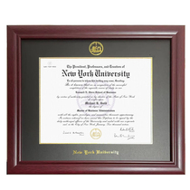 New York University NYU graduation photo frame suitable for mounting decorative protective frame