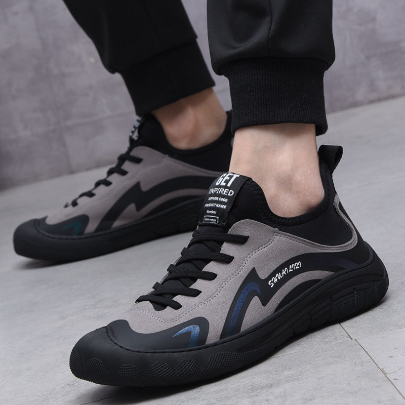 Men's shoes autumn sneakers soft soft soft soft soft soft soft soft fashion men's casual shoes Korean edition trend hundred shoes men