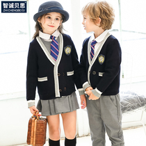 Kindergarten Spring Autumn Garden Clothes Elementary School Childrens School Uniform Suit Fall Pure Cotton Three Children Class First Grade English Breeze