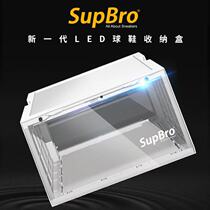  SupBro luminous LED voice-activated shoe box Transparent plastic ball storage box AJ shoe display box Shoe cabinet