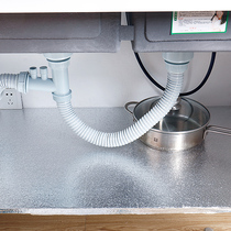 German import self-adhesive waterproof kitchen anti-oil sticker high temperature resistant hearth with cabinet sticker aluminium foil paper thickened tin