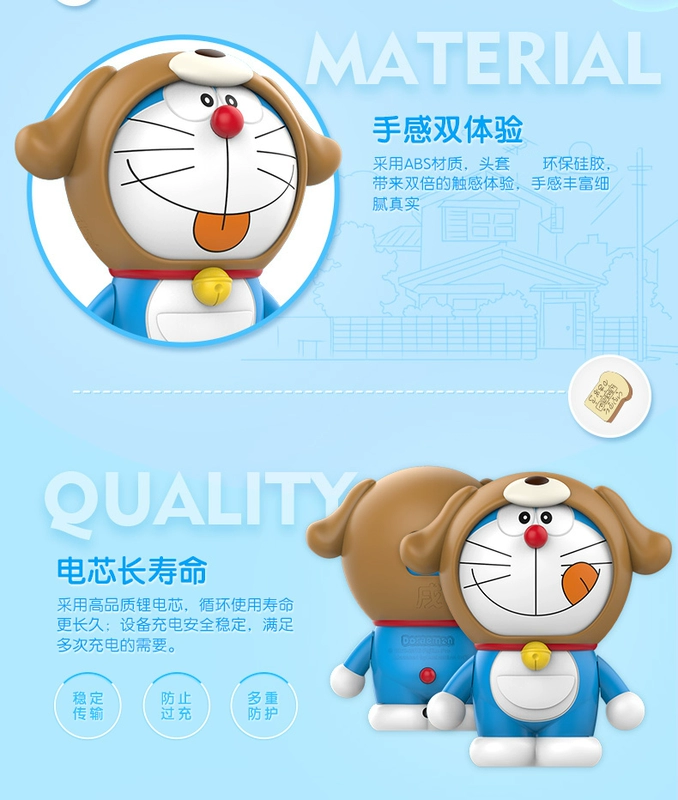 Doraemon chính hãng điện thoại di động sạc kho báu 12 con búp bê Hoàng Đạo dễ thương phim hoạt hình anime xung quanh quà tặng các sticker dễ thương