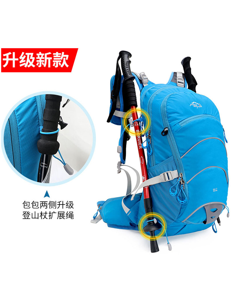 One-Day Hiking Backpack 20 Liters Professional Hiking Suspension Carrying System Backpack Cycling Backpack Unisex for Mountain Climbing