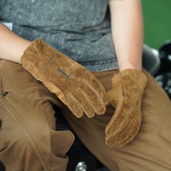Retro gloves mrmotor leather breathable