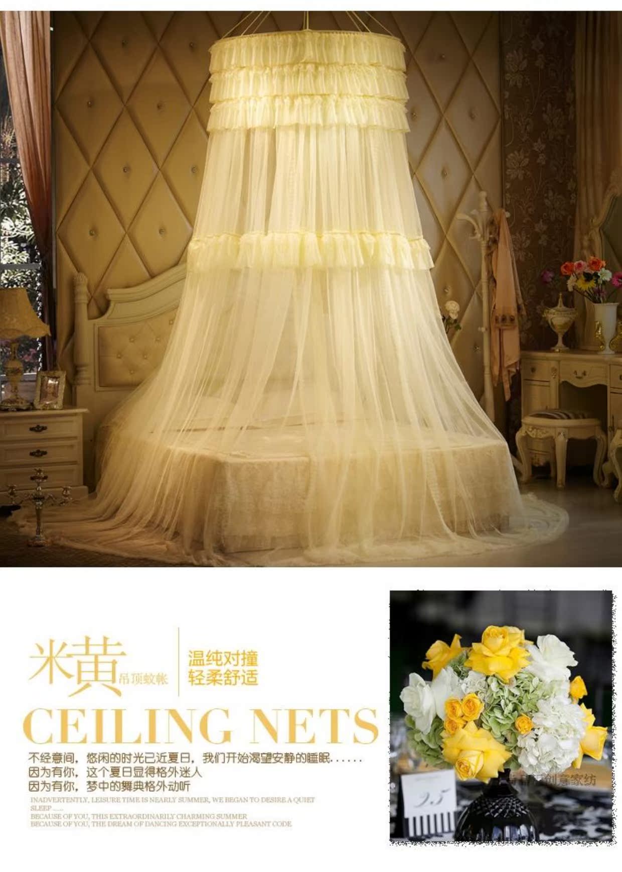 Hàn Quốc công chúa giường manti vòm muỗi ren ròng sàn phòng màu hồng giường vỏ lưới hạ cánh trần cưới cài đặt miễn phí - Bed Skirts & Valances rèm khung giường ngủ 4 trụ