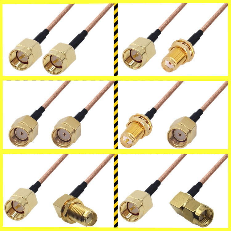 SMA Male Head TransSMA Maternal Head Sma Connecting Wire Antenna Extension Cord SMA Revolution Revolution Mother Radio Frequency Line