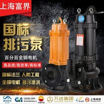 Sewage pump submersible sewage pump 380V sewage lifting project precipitation sewage pumping 5 5 5 three-phase 7 5KW